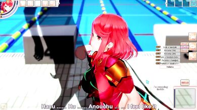 Pyra Blowjob and Boobjob (3D Hentai Game) (Xenoblade Chronicles 2) (koikatu)