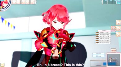 Pyra Blowjob and Boobjob (3D Hentai Game) (Xenoblade Chronicles 2) (koikatu)