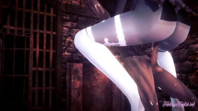 Resident Evil Hentai - Lady Dimitrescu hard sex