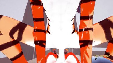 Furry Hentai - POV Tigress sucks cock and gets fucked by fox