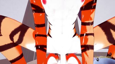 Furry Hentai - POV Tigress sucks cock and gets fucked by fox