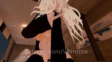 Perfect Blonde Gift Wet Tongue Jacket Only Cat Girl Pigtails Facesit Bow Upskirt POV Lap Dance