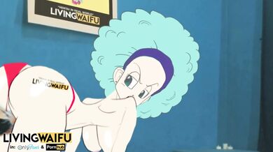 DRAGON BALL Z 2D Real Anime Waifu BULMA #1 Doggystyle Big Japanese Ass Booty milf Cosplay Hentai