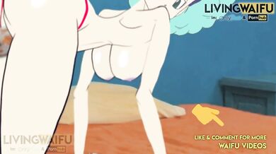 DRAGON BALL Z 2D Real Anime Waifu BULMA #1 Doggystyle Big Japanese Ass Booty milf Cosplay Hentai