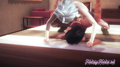 Nadia Hentai - Nadia is fucked in her bed and cum inside her
