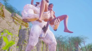 Olivia Fucking Furry Beast Inserts Horsecock In Tight Pussy And Ass
