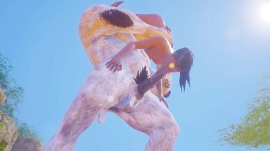 Olivia Fucking Furry Beast Inserts Horsecock In Tight Pussy And Ass