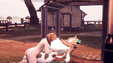 Cosplay girl don't mind if I touch her breasts [Gameplay]