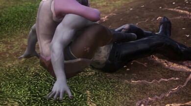 Zombie girl jerking off legs to her zombie boyfriend | cums on boots [3d hentai uncensored]