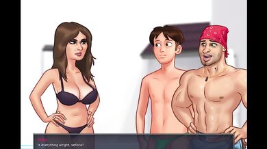 Summertime Saga - The mayor's wife, Melonia Rump ,cheats on her husband with a huge cock