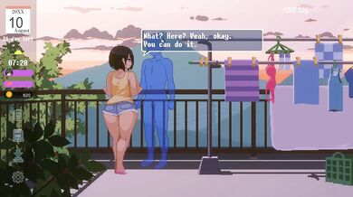 HentaiGame | The Summer | #8 good weather on Rooftop