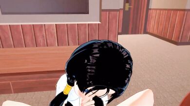Videl from Dragonball gets fucked. Gohan cucked. 3D Hentai.