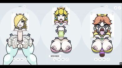 Fapwall [Weird Hentai game] Rosalina Peach and Daisy gets the best gangbang of their life without Ma