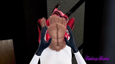Evangelion Hentai 3D - Asuka sucks and jerks off