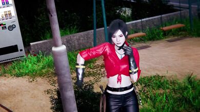 Honey Select 2:Passionate sex with Ada Wang in the park