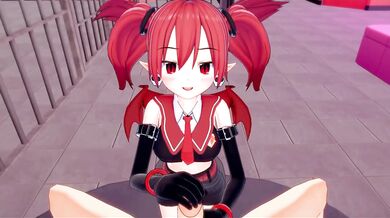Disgaea hentai. Fucking Etna's tight demon pussy (POV).