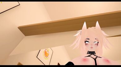 Dommy mommy plays with bitch, VRChat, Lovense, Long distance sex