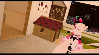 Dommy mommy plays with bitch, VRChat, Lovense, Long distance sex