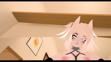 Dommy mommy plays with bitch, VRChat, Lovense, Long distance sex