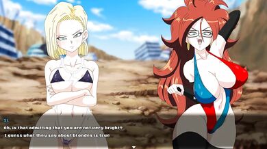 Super Slut Z Tournament [Hentai game] Ep.3 Android 18 fucked by an giant dick old pervert god