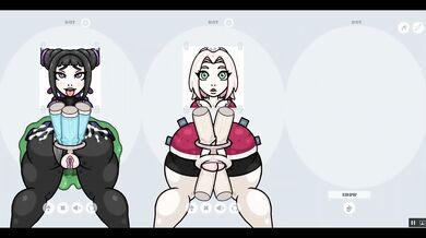 Fapwall [Rule34 Hentai game] Sakura from Naruto is taking 6 penis at once