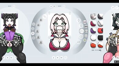 Fapwall [Rule34 Hentai game] Sakura from Naruto is taking 6 penis at once