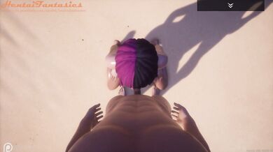 3D hentai uncensored | Wild life | Hard sex with cute Asian girl on the beach