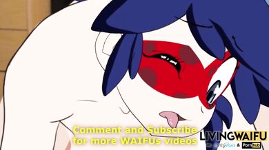 MIRACOLOUS LADYBUG Marinette Dupain Cheng 2D Real HENTAI Big Ass ANIMATION Booty Riding Cosplay Porn