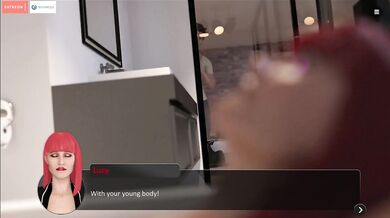 The Spellbook - Exibitionist redhead MILF masturbating in the bathroom (42)