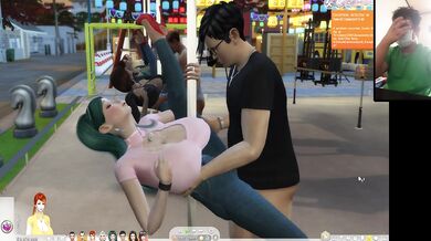 The Sims 4:8 people pole dancing hot sex