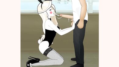 Charlie (Hazbin Hotel) Bunny Girl Deepthroat Blowjob - Super Deepthroat (Video 4)