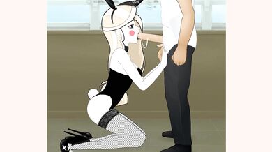 Charlie (Hazbin Hotel) Bunny Girl Deepthroat Blowjob - Super Deepthroat (Video 4)