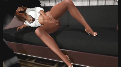 BDSM: Pantyhose Bondage on the Couch
