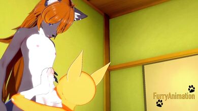 Digimon Hentai - Taomon & Grey Fox Hard Sex 1/2