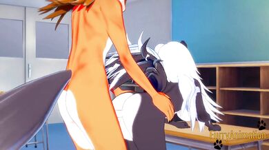 Furry Hentai - Passerby is fucked by Fox