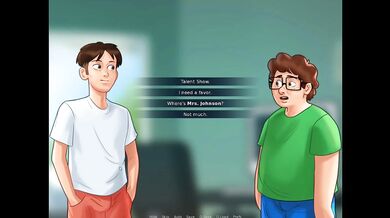 Summertime Saga Part 53 being touched by the teacher in the school