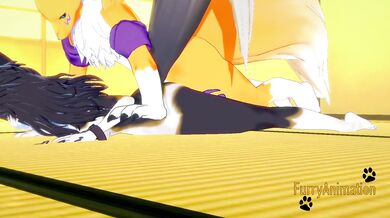 Furry Hentai Zelda Digimon - Wolf Link is fucked by Renamon