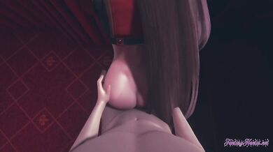 Genshin Impact Hentai - POV Amber blowjob and fucked