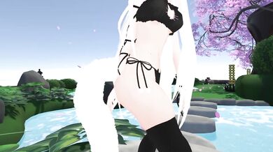 Kitty Girl Dances and Strips