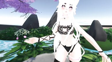 Kitty Girl Dances and Strips