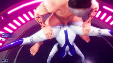 T pose med en cyberkvinde i rummet [Gameplay]