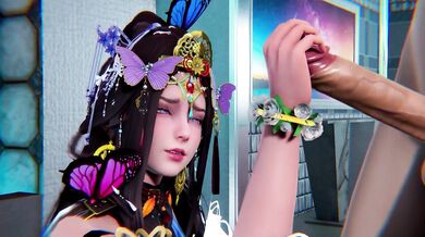 The proud purple butterfly fairy who fell into the mortal world