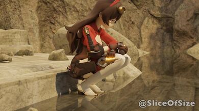 The Hidden Spring [Giantess Growth] Genshin Impact Animation