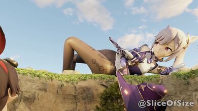 The Hidden Spring [Giantess Growth] Genshin Impact Animation