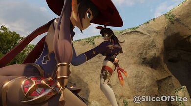 The Hidden Spring [Giantess Growth] Genshin Impact Animation