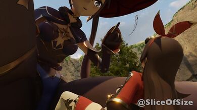 The Hidden Spring [Giantess Growth] Genshin Impact Animation