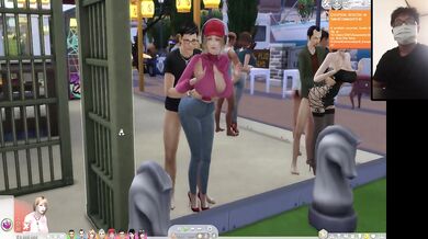 The Sims 4:10 people in the floor-to-ceiling window passionate sex (some clips special masking)