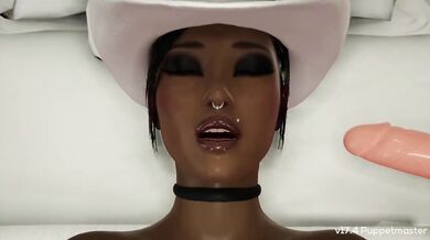 Beautiful Cowgirl Futa Loves Herself, Dildo, And You (Brittany Home Alone)