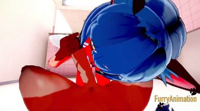 BNA Hentai - Michiru Yiff at Toilet 2/3