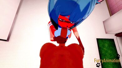 BNA Hentai - Michiru Yiff at Toilet 2/3
